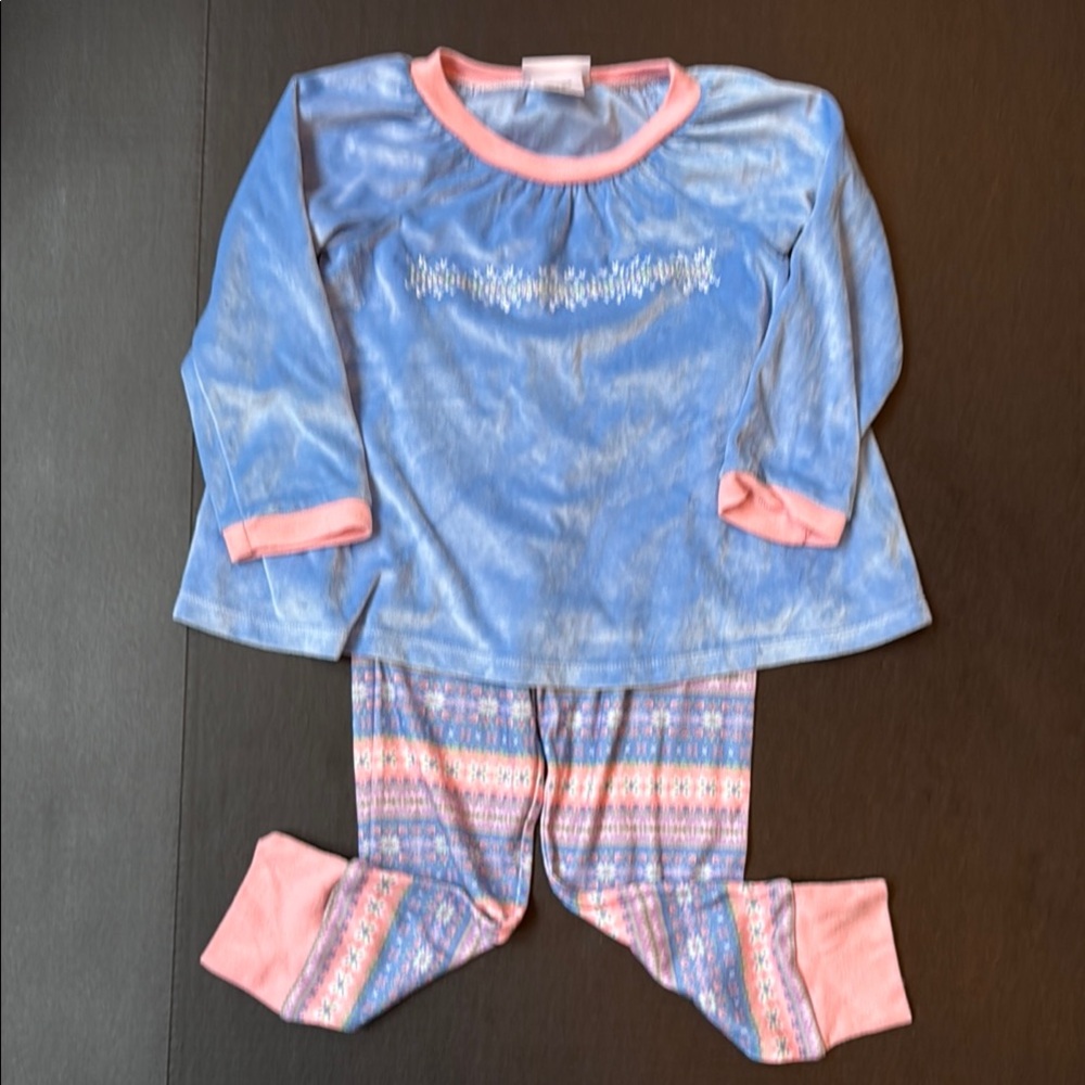 Bitty Baby Matching Blue and Pink Kids Pajamas